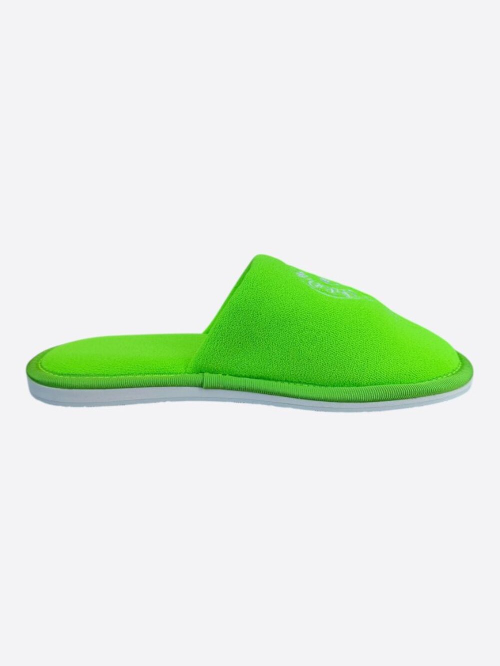Chrome Hearts Green & White Miami Horseshoe Logo Slippers - Picture 6 of 7
